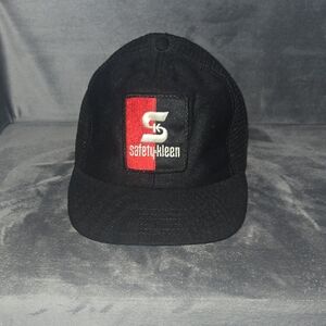 Vintage Hat Safety-Kleen Black and Red Men's Cap